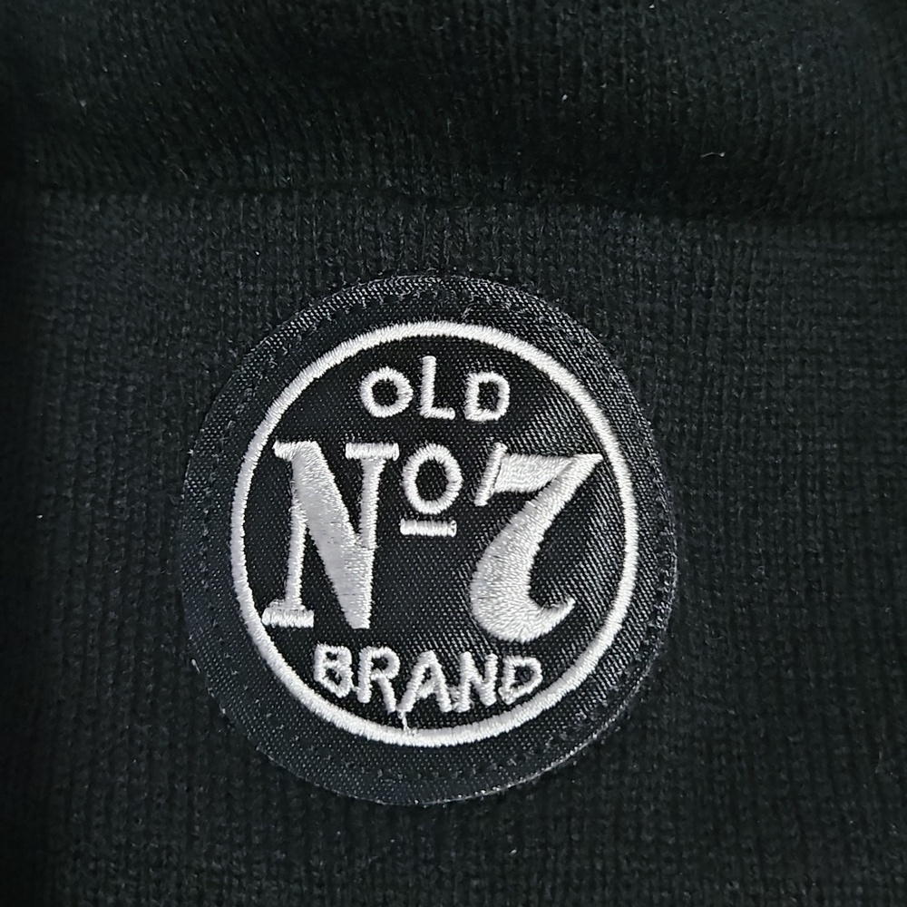 Jack Daniels Old No. 7 Black Knit Beanie with Pom-Pom - Picture 2 of 5